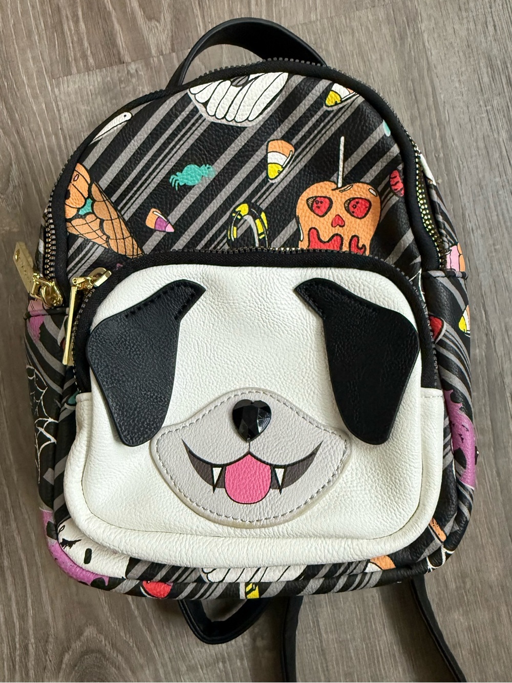 BETSEY JOHNSON Halloween Vampire Dog Mini Backpack